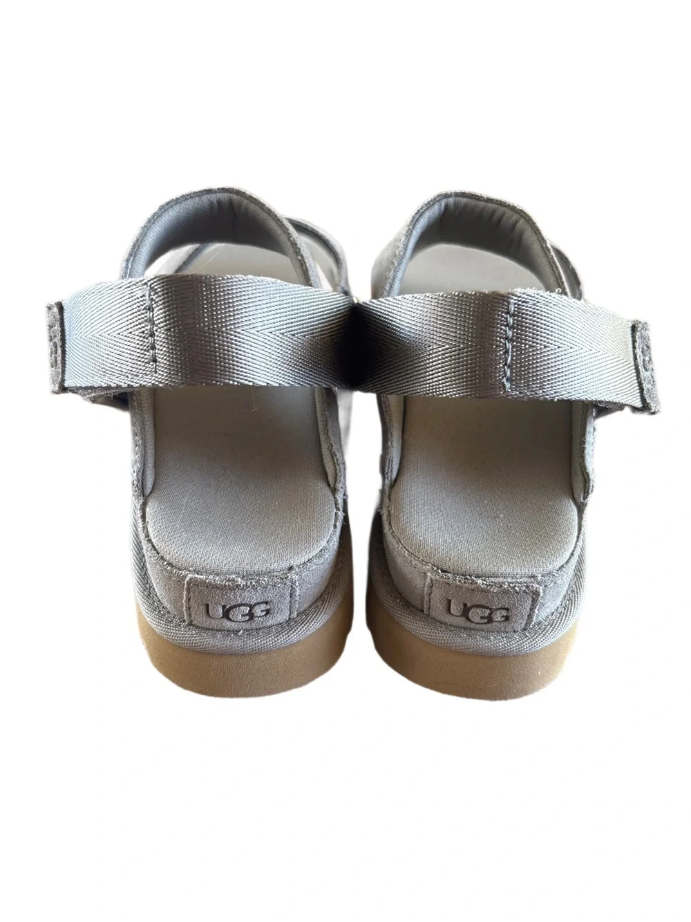 UGG Suede Smoke Plume Double-Strap Sandals - Size 8 - Picture 6 of 7